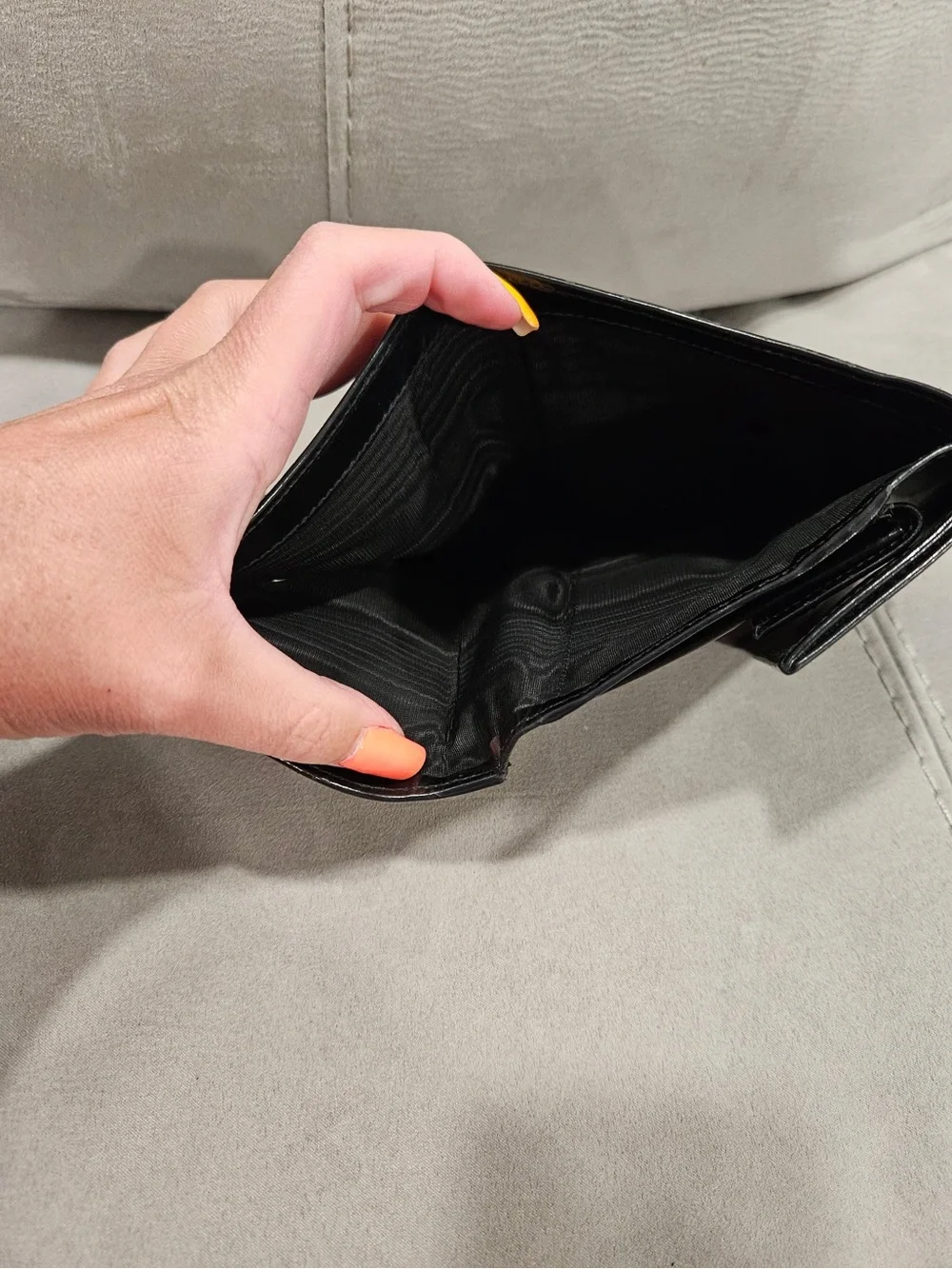 Vintage Prada Spazzolato  Leather compact wallet